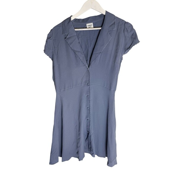 Aritzia Sunday Best Vida Dress In Blue Size Medium - Picture 2 of 6